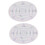 2pcs AOE Damage Template 20ft 15ft 10ft 5ft Radius Acrylic 1