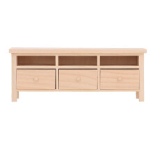 (Plain Model) Mini-TV-Schrank Holzmodell für 1/12 Puppenhaus