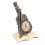 Vintage viool klok ornament decor 4
