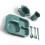 Baby Dinosaur Divided Dinner Plate Set with Spoon Fork Cup 4