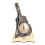 Vintage viool klok ornament decor 5