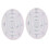 2pcs AOE Damage Template 20ft 15ft 10ft 5ft Radius Acrylic 3