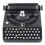 Antique Typewriter Black Retro Portable Manual Model for Home 1