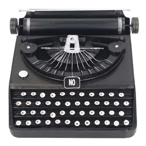 Antique Typewriter Black Retro Portable Manual Model for Home