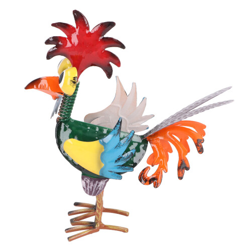Metal Rooster Statue Outdoor Decoration 2