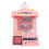 (Pink) Mini Portable Pink Arcade Claw Machine with Sound Effects 3