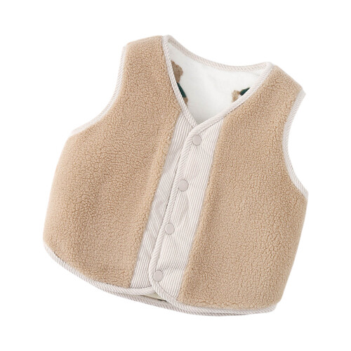 (100cm/39.4in) Kinder-Fellweste beidseitig Winter 100cm 2