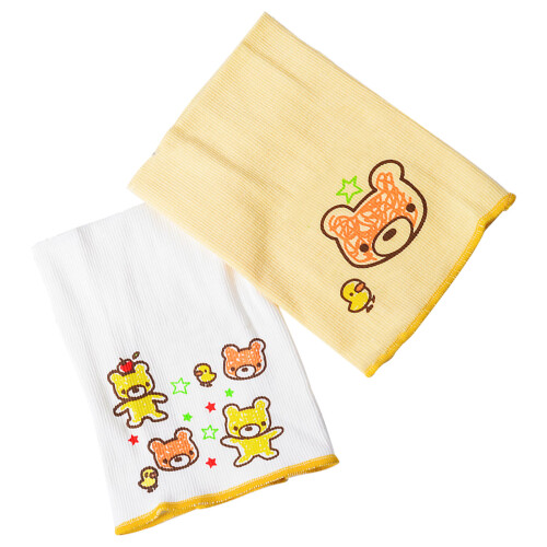 2x Baby-Brustbinde Baumwolle Nabelschutz Bär-Muster 2