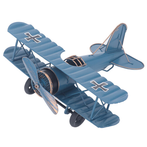 Retro Metal Airplane Model Vintage Decorative Statue 2