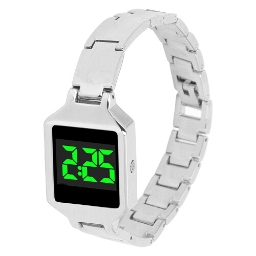 (Silver) Digitale Armbanduhr HD wasserdicht Silber 2