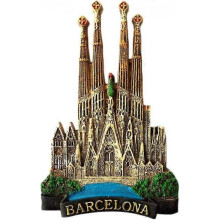 3D Barcelona Spain souvenir fridge magnet, home and kitchen decoration Barcelona Spain fridge magnet
