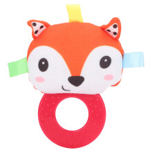 (Fox) Baby-Handglocke Beißspielzeug Sinnesrassel für 0-1 Jahr Fuchs