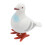 (White) Werkende vogelspeelgoed, realistisch, wit 3