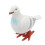 (White) Werkende vogelspeelgoed, realistisch, wit 4
