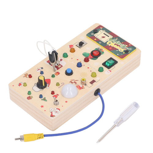 Houten LED Puzzel Schakelaar Speelgoed