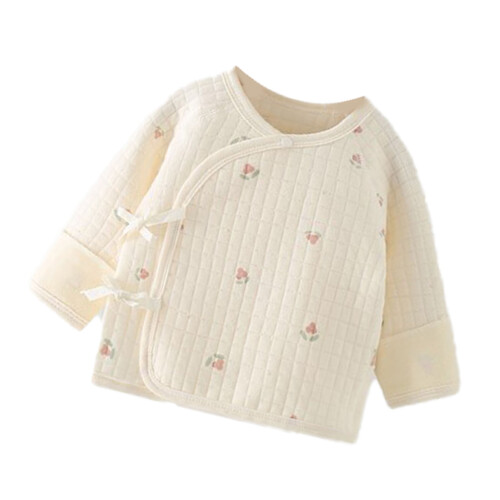 (52cm) Baby Quilted Warm Long Sleeve Snap Top 52cm 2