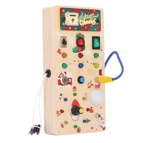 Houten LED Puzzel Schakelaar Speelgoed 2