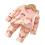 Baby-Baumwoll-Pyjama Set elastischer Bund Langarm 2-teilig 90cm 4