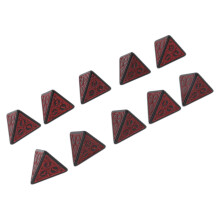 10 Pcs Acrylic Polyhedral Dice for Role Playing Games, 4 Sides