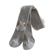 (XXL(6‑8 Years Old) Suitable Height 43.3‑49.2in) Fußleggings aus gekämmter Baumwolle grau M 1-2 Jahre