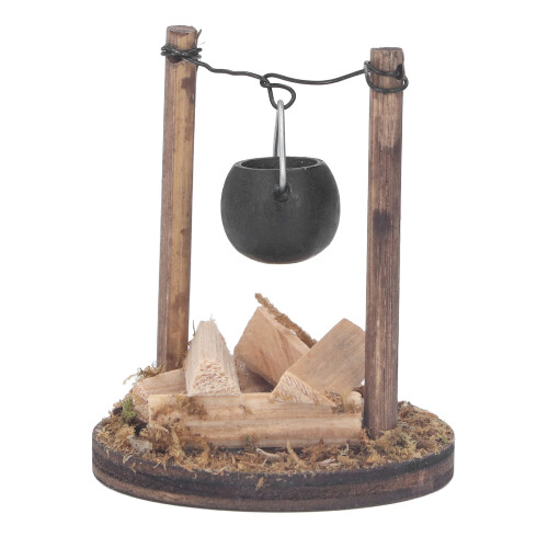 DIY-Holz-Miniatur-Kamin-Kochtopf-Decor 2