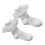 (S for 1‑3 Years Old) Kleinkind Mädchen Rüschen Mesh Socken Weiß Bündchen 4