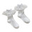(S for 1‑3 Years Old) Kleinkind Mädchen Rüschen Mesh Socken Weiß Bündchen 2