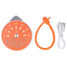(Orange) LED Baby Sound Machine 7 Color Lights Soothe Sleep