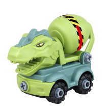 (Agitator Truck) Giocattoli Camion Ingegneria DIY Tema Dinosauro per Bambini