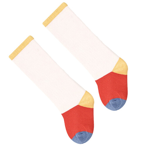 (M) Unisex Cartoon Bear Crew Socks M 1