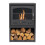 OKO S4 Bio Ethanol Stove with Log Storage in Charcoal Grey 1