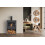 OKO S4 Bio Ethanol Stove with Log Storage in Charcoal Grey with Angled 2