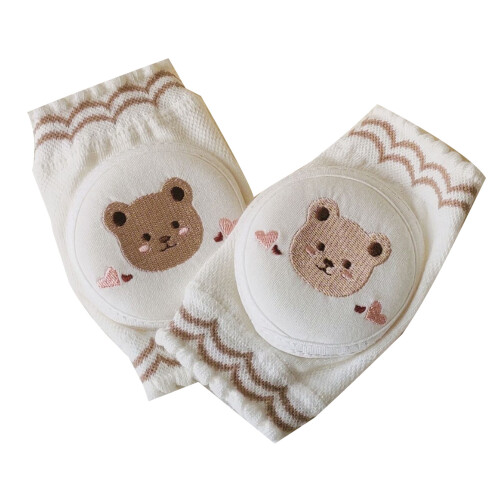 (Bear) Baby Knee Pads Cotton Soft Adjustable Rabbit