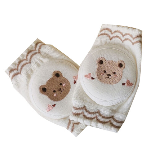 (Bear) Baby Knee Pads Cotton Soft Adjustable Rabbit 1