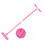(Pink) Kids Roller Ball Toy Set Outdoor Interactive Pulling Training Red 5