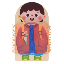 Learning to Dress Board Wooden Early Learning Life Skills Practice
