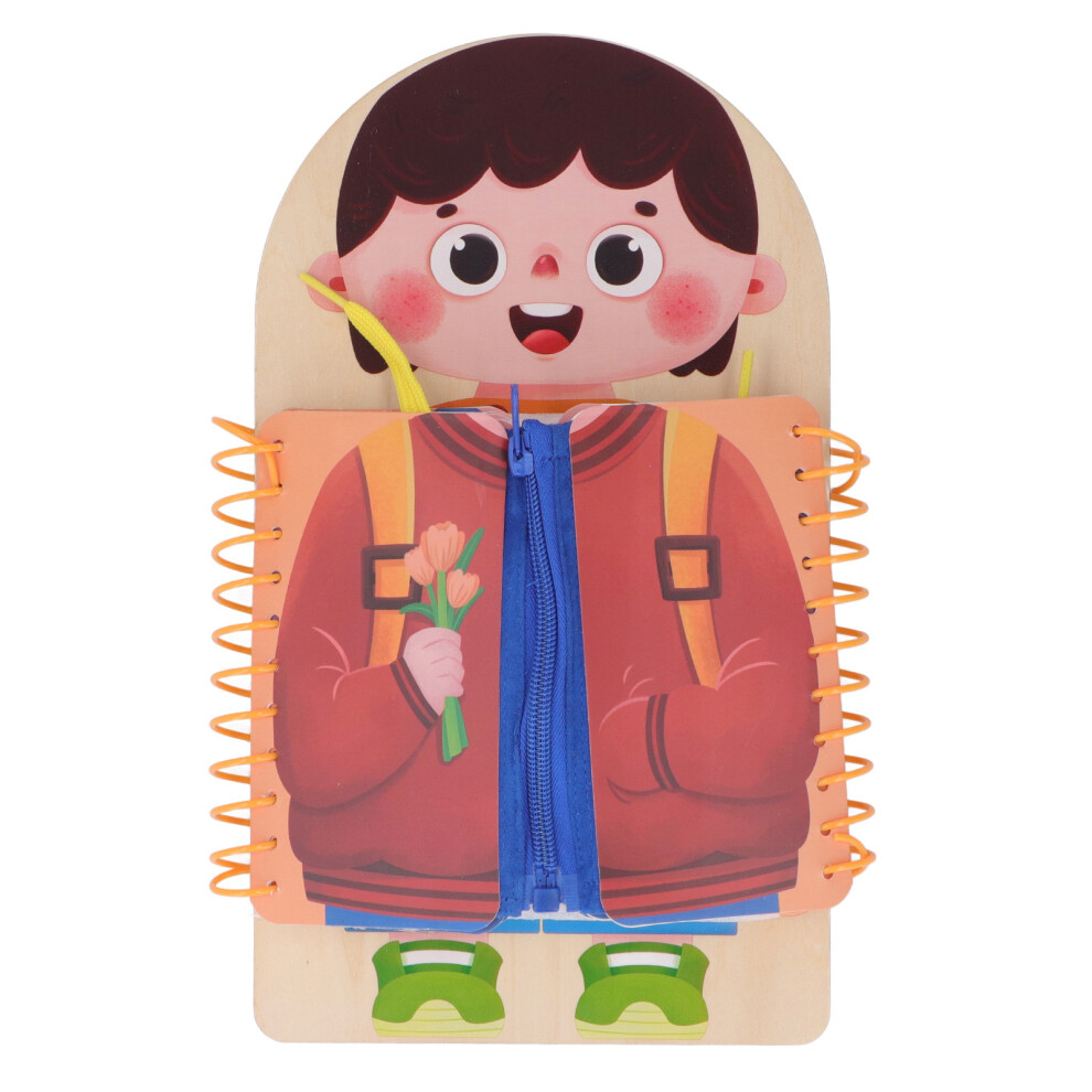 Learning to Dress Board Wooden Early Learning Life Skills Practice