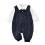 (Blue 80) Baby-Strampler mit Fliege aus Baumwolle Blau 1