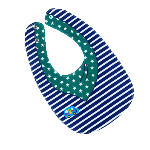 (3) Doppelseitige wasserdichte Baby-Schürze mit Muster 1