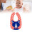 (7) Double Sided Waterproof Cotton Bibs Cartoon Pattern Washable 5