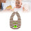 (6) Double Sided Waterproof Cotton Bibs Cartoon Pattern Washable 5