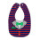 (12) Double Sided Waterproof Cotton Bibs Cartoon Pattern Washable 4