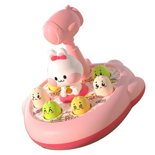(Pink Bunny) Kinder-Klopftier Spielzeug Rosa Hase 2
