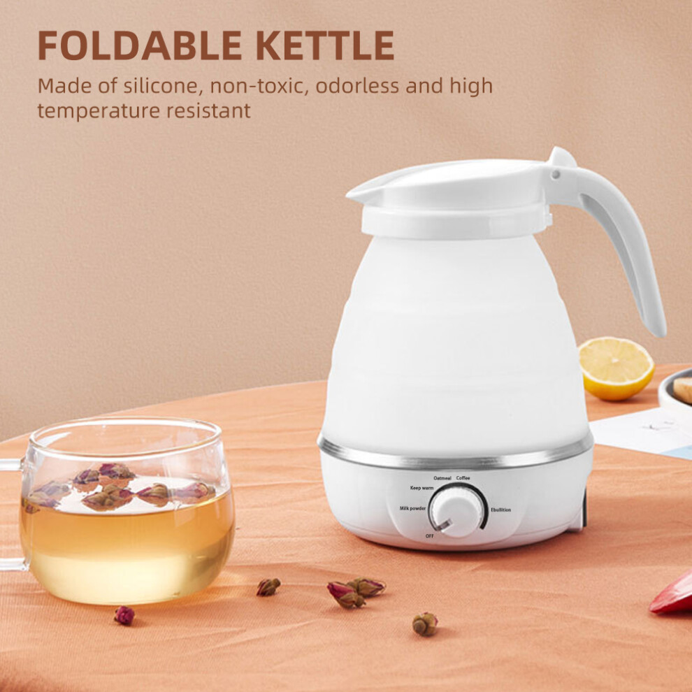 Foldable 0.6L Kettle Silicone Stainless Steel 5 Modes Temp Adjust-image-OPC-PMMMB9D-NEW