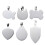 6 Targhette Identificative Per Collare 1