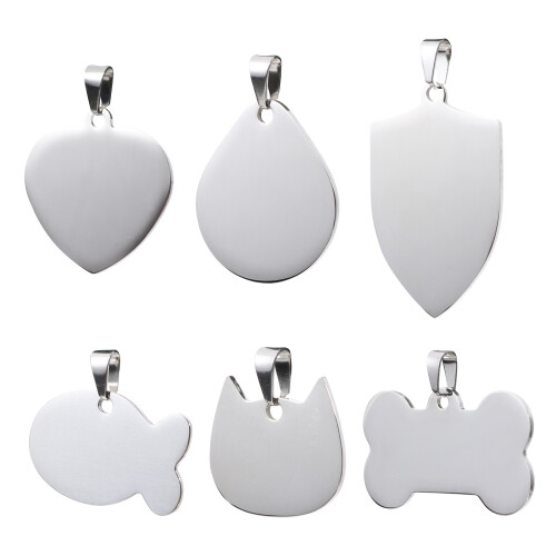 6 Targhette Identificative Per Collare 2