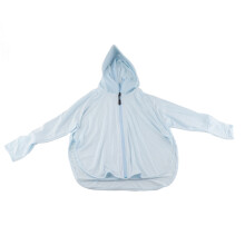 (Blue) Kinder UV-Hoodie, Eis-Seide, langärmlig, Blau