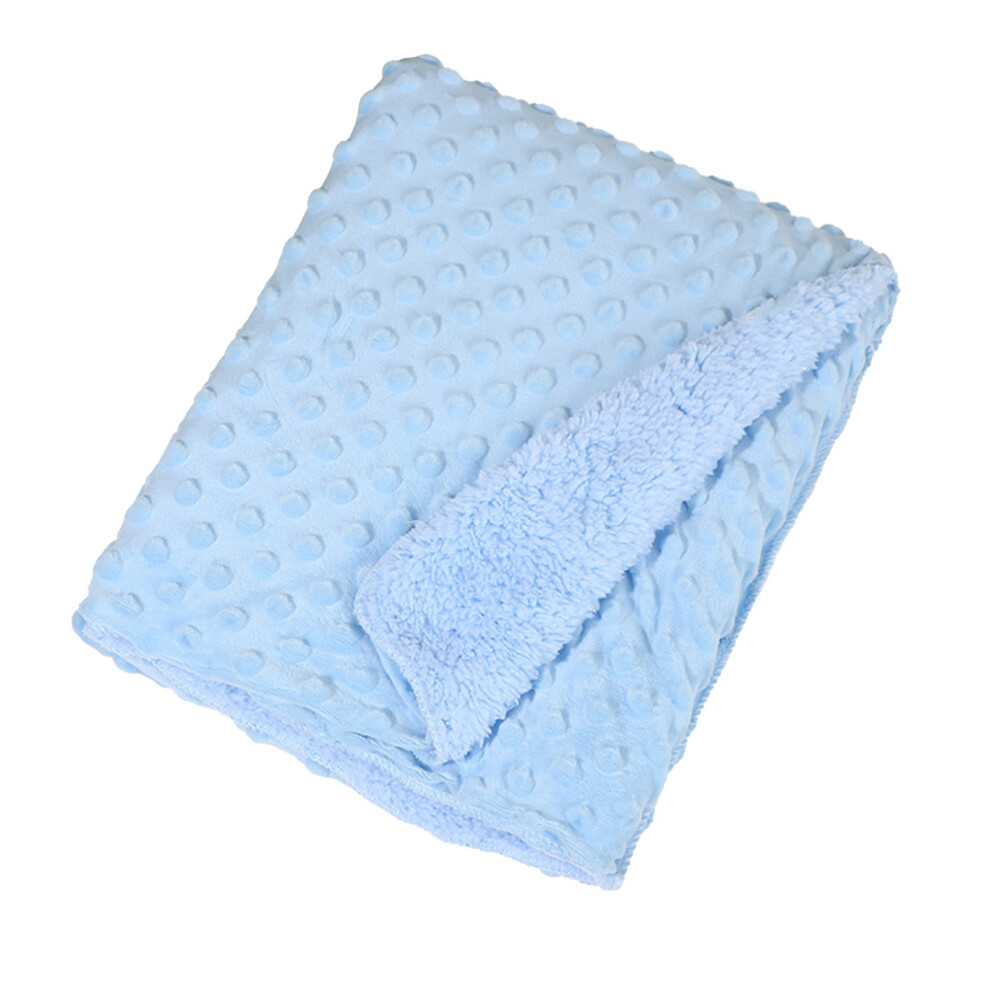 () Baby Blanket Lightweight Newborn Soft Fuzzy Blanket Blue/Pink