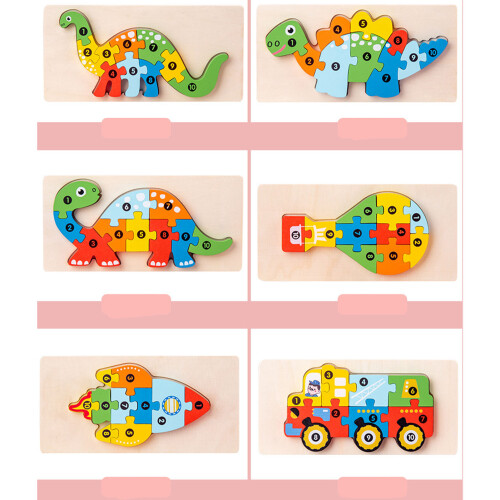 (Type 3) Houten 3D puzzel educatief speelgoed type 2 2