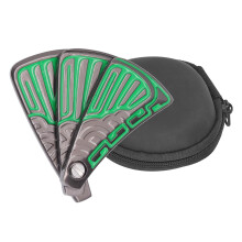 (Green) Push-Slider-Fidget-Spielzeug-Faltventil-Magnetisch-Stressrelief-Grün